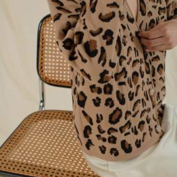 Pixie Market Leopard Cardigan - Picture 7 of 11
